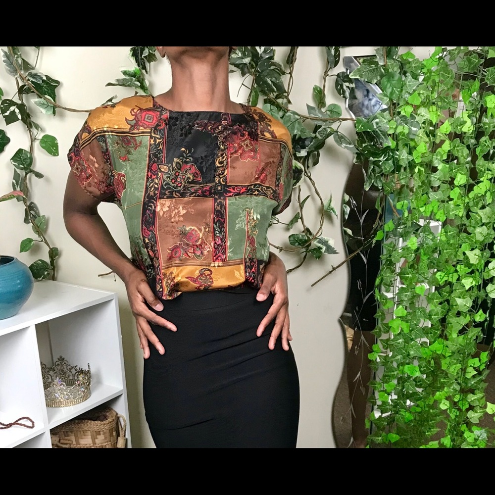 Vintage Print Blouse!